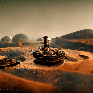 Steampunk κατασκευές στον Άρη στο στυλ του Dali